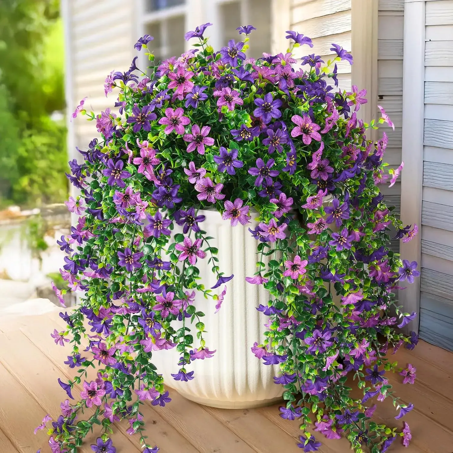 Artificial Fake Hanging Flowers Plants for Outdoor Spring Decoration